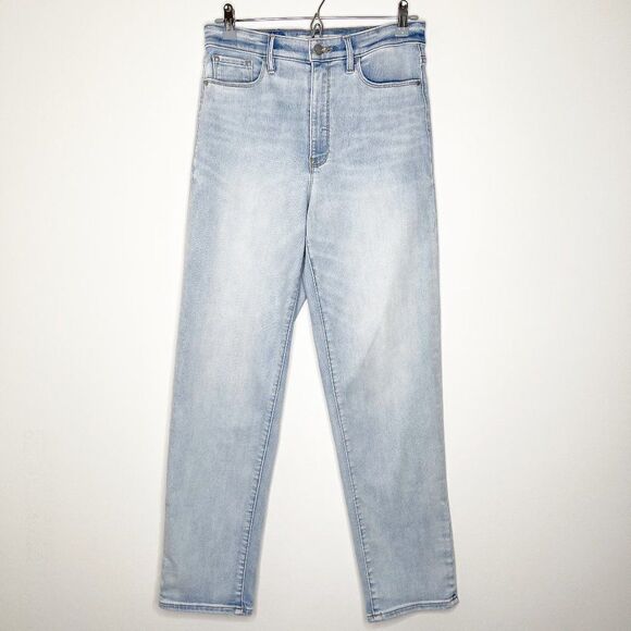 Athleta Denim - ATHLETA High Rise Straight Leg Jeans 6 TALL 